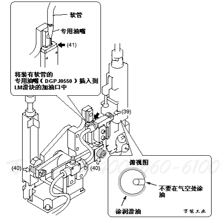NG 元件排出部件的加油处
