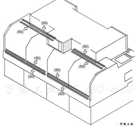 后侧防护罩的加油处