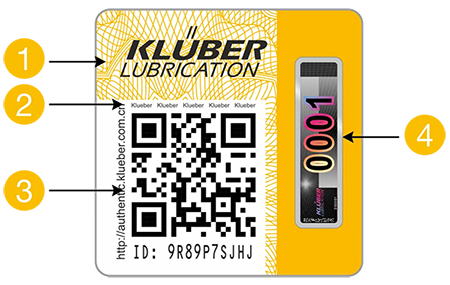 克鲁勃新防伪示例标签